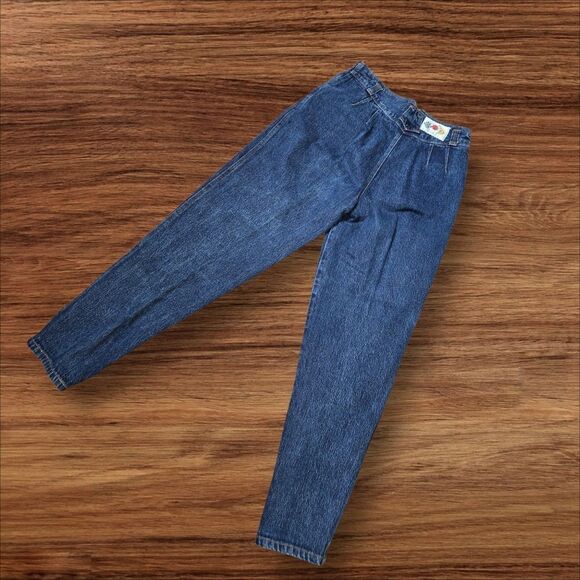 Dont Stop Vintage 80s Blue Denim Jeans Plus SIZE - Picture 3 of 6